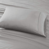 Madison Park 800 Thread Cotton Blend Sateen 6-Pc. Sheet Set Gray California King