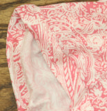 Croft & Barrow Button Down Collared Floral Print Dress Shirt Pink / White 2X