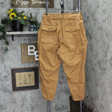 Ella Rafaella Plus Size Twill Crop Pants with Removable Tie Belt LRBMC006R2