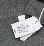 Auden Cozy Ribbed Notch Collar Long Sleeve Pajama Top 94437845 Gray XS
