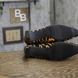A New Day Womens Tigris Boots Ankle Block Heel Boots Brown Tiger Multi 8M