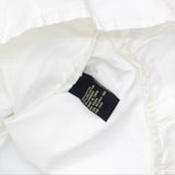 DG2 by Diane Gilman Womens Ruffle Hem Button Up Jean Trucker Jacket White M