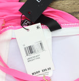 La Blanca Island Goddess Ruffled Bandeau Tankini Swimsuit Top Bright Pink 12