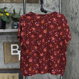 Old Navy Womens Short Sleeve Everywear T-Shirt Tee 167059925a4080 Red Floral 2XL