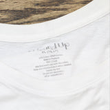 Wound Up Juniors Keepin' It Real Graphic Short Sleeve T-Shirt White XL