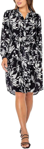 Well Worn Women's Collared Midi Dress with Pockets 1749069