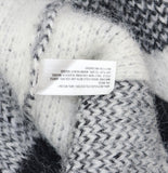 Woolrich X TGT Check Button Down V Neck Relaxed Cardigan Black / White XL