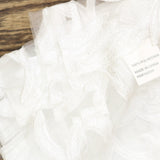 Regal Home Lombardi Floral Rod Pocket Sheer Single Curtain Panel White 50x84