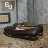 Lifestride Zee Slip-on Loafers Shoes G5283S3 Brown Croc 10W