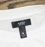 Aqua Athletic Womens Haley Crop Boxy Tee T-Shirt BL-T05-CTT White M