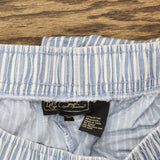 DG2 by Diane Gilman Petite SoftCell Denim Wide-Leg Pant Chambray Stripe Blue PXL