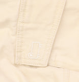 Woolrich X TGT Mid-Rise Straight-Leg Slouchy Cargo Twill Pants Cream Off White L