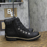 Cliffs By White Mountain Winter Hiking Boots Lace Up Bootie Black / Fabric 8.5M