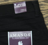 Gloria Vanderbilt Supreme Stretch Classic High Rise Tapered Jean Black 16P