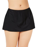 Island Escape Skirted Swim Bikini Bottom 770061 Black 24W