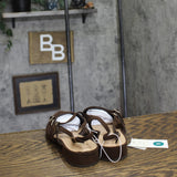 A New Day Womens Twiggy Multi Buckle Mini Heel Flats 94303761 Brown 9M