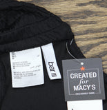 Bar III Womens Pucker Up V Wire Bikini Swim Top MBPU25151 Black L