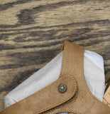 Bearpaw Solana Faux Leather Hook Loop Closure Strappy Sandals Hickory Brown 8M