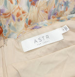 ASTR The Label Womens Woven Strappy Open Back Maxi Dress Pink Multi S