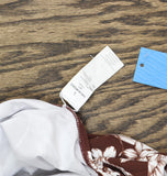 Cupshe Womens Tropical Floral Square Neck One Piece Swimsuit Brown L