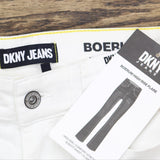 Dkny Jeans White Denim Pocketed Zippered Flare Slim High Waist Jeans E2RK2756