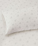 Elmwood Home Callie Floral 200-Thread Count 4-Pc. Sheet Set Gray Queen