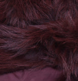 Wild Fable Short Faux Fur Fuzzy Jacket 94774777 Burgundy Red XL
