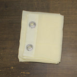 ZUZIFY Sheer Grommet Curtain Panel Ivory Light Yellow 58x98