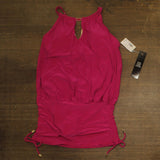 Magicsuit Solid Susan Underwire Tummy Control One Piece Swimsuit Ruby Pink 12
