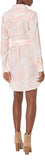 Guess Womens Long Sleeve Shonda Shirt Dress Rose Bliss Tie Dye Pink XS