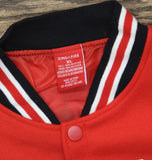 Ring of Fire Front Varsity Jacket California State West Coast Black / Red XL