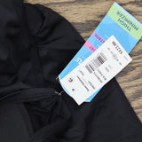 Swim Solutions Tummy Control Twist One Piece Swimsuit Feral Stripes Black 20W