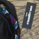 Karl Lagerfeld Chiffon Illusion Sleeves Dress Soft White Veridian Green 6