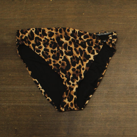 Bar III Night and Day Cheetah-Print Bikini Bottom MBNA24544 Brown Leopard XL