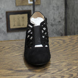 Journee Collection Womens Pull On Piper Bootie PIPER-BLK-085 Black 8.5M