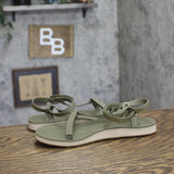 Teva Womens Original Universal Slim Lea Sport Sandal Burnt Olive Green 9M