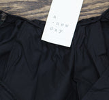 A New Day Womens Flutter Short Sleeve Mini Poplin Dress 89571058 Black XS