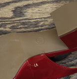 A New Day Womens Square Toe Mary Jane Memory Foam Insole Block Heels Red 6M