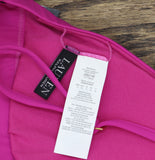 Lauren Ralph Lauren Club Solids Triangle V-Neck Bikini Top Swim Freesia Pink 10