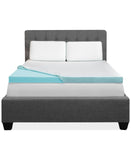 Intellisleep Natural Comfort 3" Memory Foam Mattress Topper White King