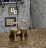 A New Day Women's Misty Slingback Heels 88870828 Clear Brown 8.5M