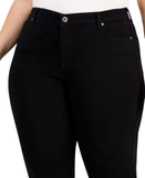 Style & Co High-Rise Bootcut Zipper Jeans 100147671WN Deep Black 14W