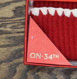 On 34th Womens Ribbed Beanie Gloves Boxed Set Gift MO9042501 Red
