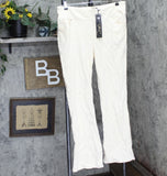 DG2 by Diane Gilman Size Stretch Knit Twill Boot-Cut Jegging Cream Off White 1X
