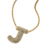 Sugarfix By Baublebar Chain Initial "J" Statement Necklace Gold / Clear 19"