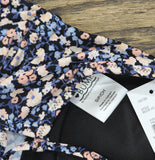 Motherhood Maternity Tankini Swim Top with Lace Back UPF 50+ Black Floral S