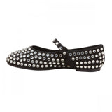 A New Day Womens Issa Rhinestone Mary Jane Ballet Flats 90870756 Black 10M