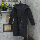 Cole Haan Womens Dramatic Hood Down Alternative Outerwear Coat Deep Black S