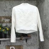 Guess Womens Elsie Tweed Mix Denim Jacket W5GL23WH610-F0ED White Tweed Combo XL