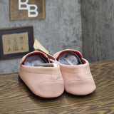 Isotoner Leather Faux Fur Moccasin Slippers Evening Sand Pink XL (9.5-10.5)